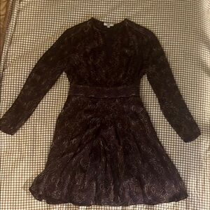 Equipment Elegant Dress in Eggplant